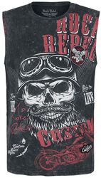 Washed Tank with Print, Rock Rebel by EMP, Débardeur