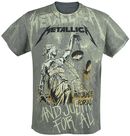 ... And Justice For All - Neon Backdrop, Metallica, T-Shirt Manches courtes