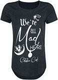Le Chat Du Cheshire - We're All Mad Here, Alice Au Pays Des Merveilles, T-Shirt Manches courtes