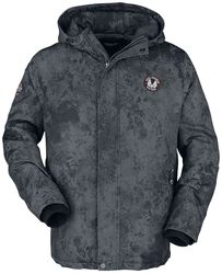 Winter jacket with large print on the back, Rock Rebel by EMP, Veste d'hiver