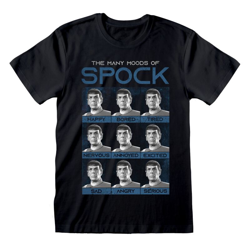 Many moods of Spock Star Trek T-Shirt Manches courtes EMP