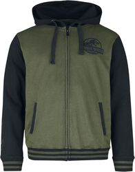 Jurassic Park - Logo, Jurassic Park, Sweat-shirt zippé à capuche
