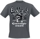 Custom Motors Skull, Gas Monkey Garage, T-Shirt Manches courtes
