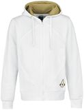 White Hoodie, Assassin's Creed, Sweat-shirt zippé à capuche