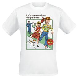 Let’s Run Away From Our Problems, Steven Rhodes, T-Shirt Manches courtes