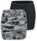 Ladies Skirts - Lot de 2, Black Premium by EMP, Jupe courte