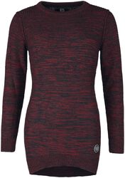 Melange knitted sweater, RED by EMP, Pull tricoté