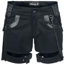 Black Chain Shorts, Gothicana by EMP, Short Sexy