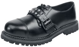 Chaussures Noires Lacées Avec Boucles Cloutées