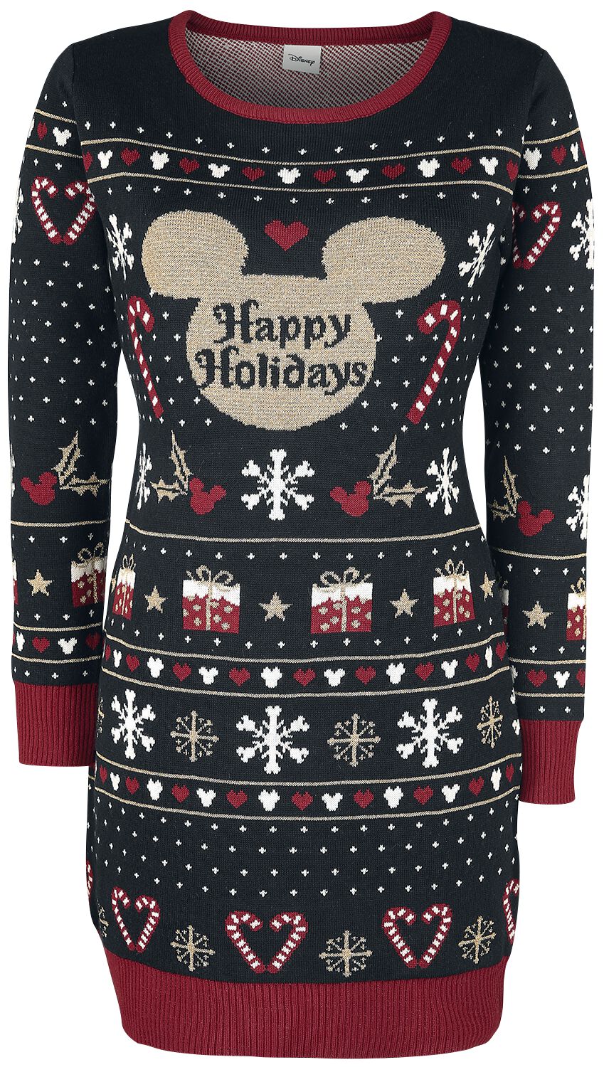 Happy Holidays | Mickey u0026 Minnie Mouse Robe mi-longue | EMP