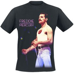Freddie Mercury - Mic Photo, Queen, T-Shirt Manches courtes