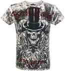 Top-Hat Skull Vintage, Rock Rebel by EMP, T-Shirt Manches courtes