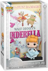 Disney 100 - Film poster - Cinderella with Jaq vinyl figurine no. 12, Cendrillon, Funko Pop!