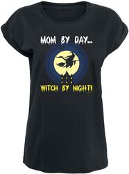 Mom by day... Witch by night!, Slogans, T-Shirt Manches courtes