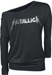 Spiked Logo, Metallica, T-shirt manches longues
