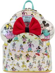 Loungefly - Mickey & ses Amis - Disney 100 AOP avec Support Oreilles, Mickey Mouse, Mini Sac À Dos