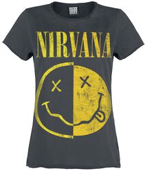 Amplified Collection - Spliced Smiley, Nirvana, T-Shirt Manches courtes