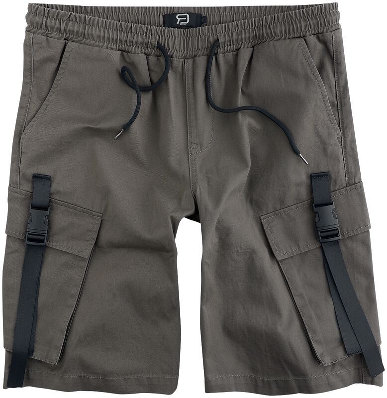 Shorts With Side Pockets and Strap Details