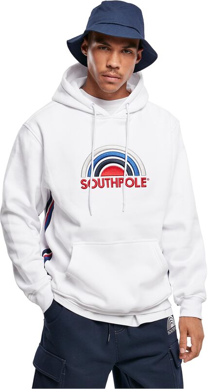 Southpole multi-colour logo hoodie
