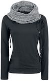 Scarves Hooded Longsleeve, Black Premium by EMP, Sweat-shirt