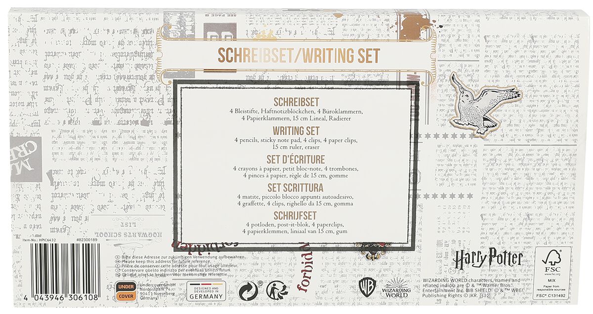 Set d'Écriture Poudlard | Harry Potter Set écriture | EMP