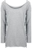 Corded Sweatshirt, Black Premium by EMP, Sweat-shirt