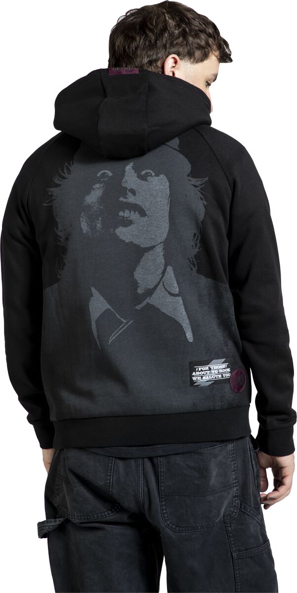Sweat à Capuche Enfant AWDis – Rock Music Salute – Garçon – Longueurs Dispo
