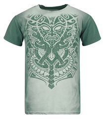 Aztec Mask Tattoo, Outer Vision, T-Shirt Manches courtes