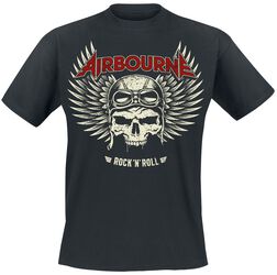 Red Logo Mono Scorch, Airbourne, T-Shirt Manches courtes