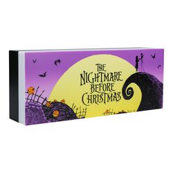 The Nightmare Before Christmas logo light, L'Étrange Noël De Monsieur Jack, Lampe