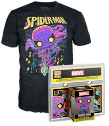 Spider-Man (Blacklight) - Pocket POP! & T-Shirt Enfant, Spider-Man, Funko Pop!