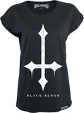 Croix, Black Blood by Gothicana, T-Shirt Manches courtes