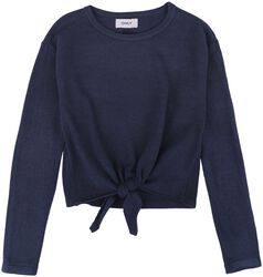 Amalia long-sleeved knot O-neck, Kids Only, T-shirt manches longues