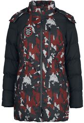 Manteau d'Hiver Camouflage, Rock Rebel by EMP, Veste d'hiver