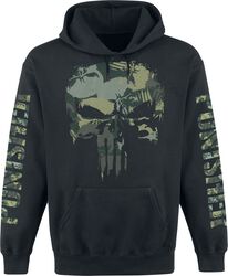 Crâne Camouflage, The Punisher, Sweat-shirt à capuche