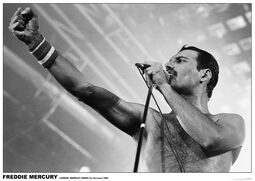 Freddie Mercury - Wembley Arena, London 1984, Queen, Poster