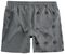 Grey Swimshorts with Ace of Spades Print
