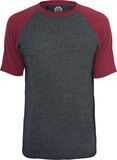 T-Shirt Raglan Contrast, RED by EMP, T-Shirt Manches courtes