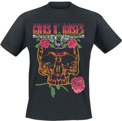 Vintage Skull Rose, Guns N' Roses, T-Shirt Manches courtes